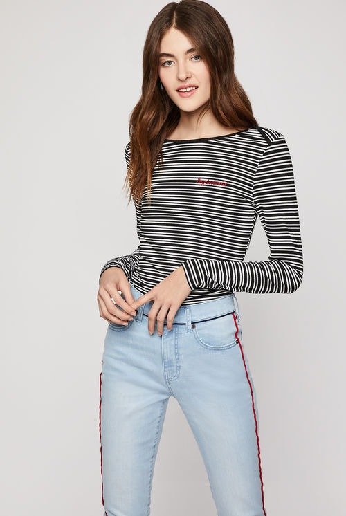 Daydreamin Striped Knit Top
