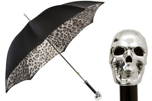 银色骷髅头雨伞