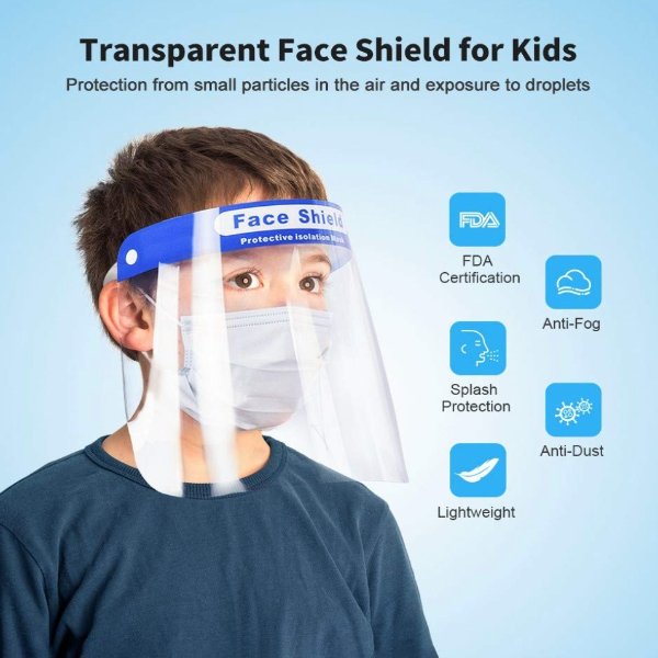 Sable Kids Safety Face Shield 10 Pack