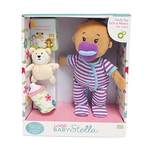 Wee Baby Stella Beige Sleepy Times Scent 12" Soft Baby Doll Set