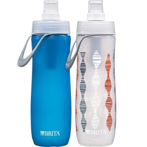 Brita Sport Water Filter Bottle, 20-Ounce, Blue