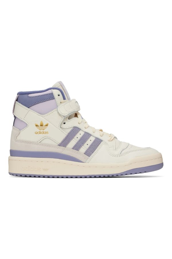 White & Purple Forum 84 Sneakers