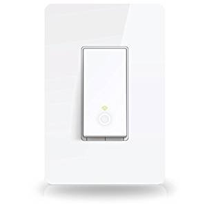 TP-Link Smart Wi-Fi Light Switch, No Hub Required, Single Pole, Control Your Fixtures From Anywhere, Works with Amazon Alexa (HS200)