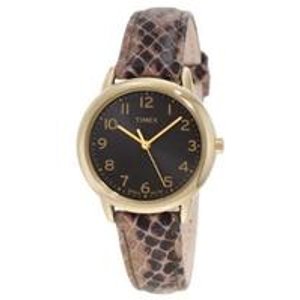Timex Women's Elevated Classics Gold-Tone Watch T2N965