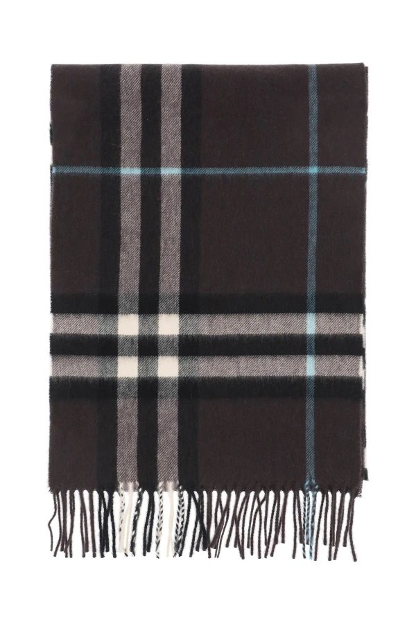 Check scarf in cashmere Burberry