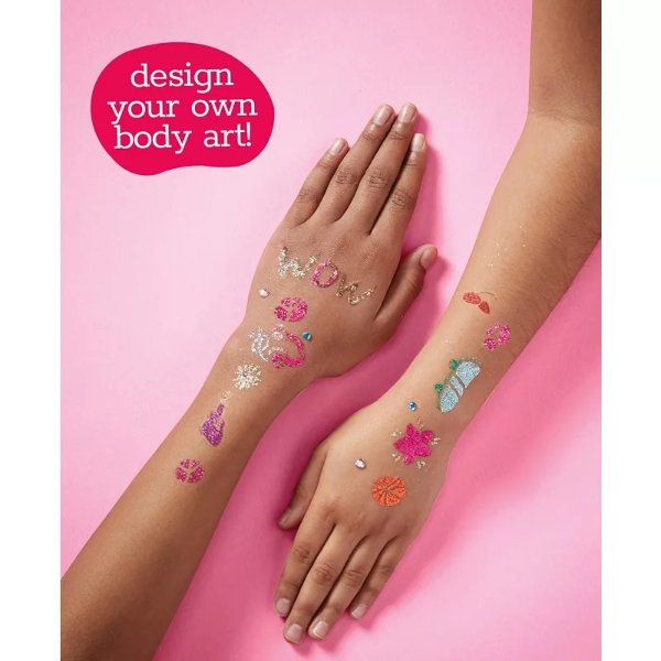 Do It Yourself Temporary Glitter Tattoo Set, Created for Macy's