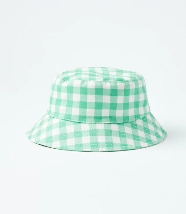 Gingham Bucket Hat | LOFT
