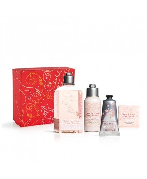 - Cherry Blossom Bath Gift Set