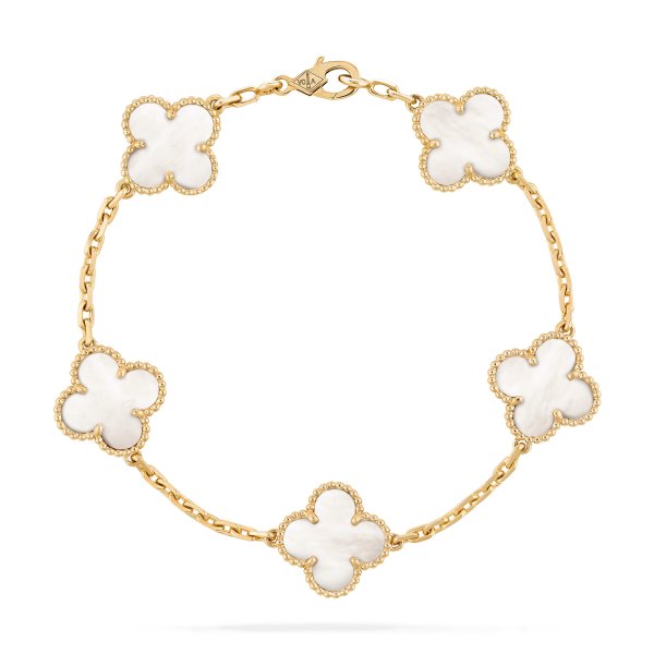 Vintage Alhambra bracelet, 5 motifs - VCARA41800 - Van Cleef & Arpels