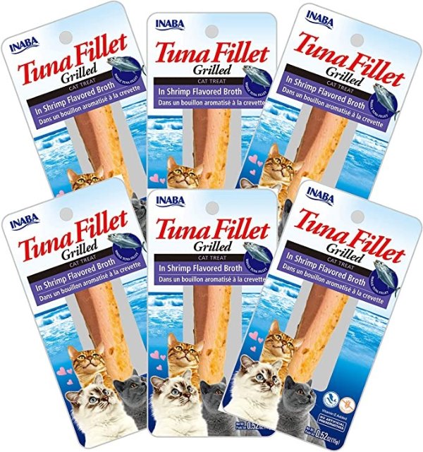 Grilled Tuna Fillet in Shrimp Broth Cat Treats 6pk