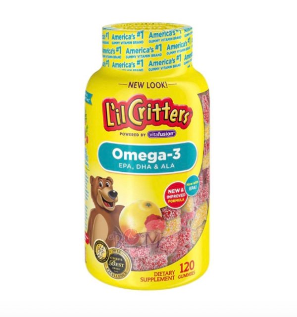 Omega-3 Raspberry Lemonade -- 120 Gummies