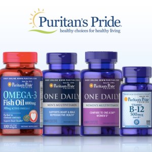 Puritan's Pride官网 保健品热卖 收鱼油、维骨力等