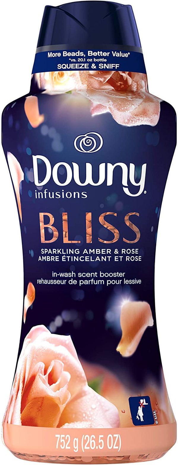 Infusions in-wash Scent Booster Beads, Bliss, Sparkling Amber & Rose, 26.5 Ounce