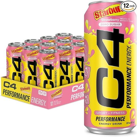 C4 能量饮料 草莓口味 12罐装