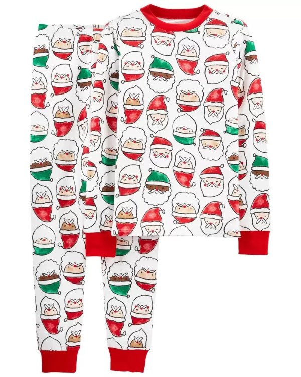 2-Piece Adult Christmas 100% Snug Fit Cotton PJs