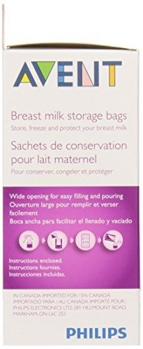 Breast Milk Storage Bags, Clear, 6 Ounce, 50 Pack