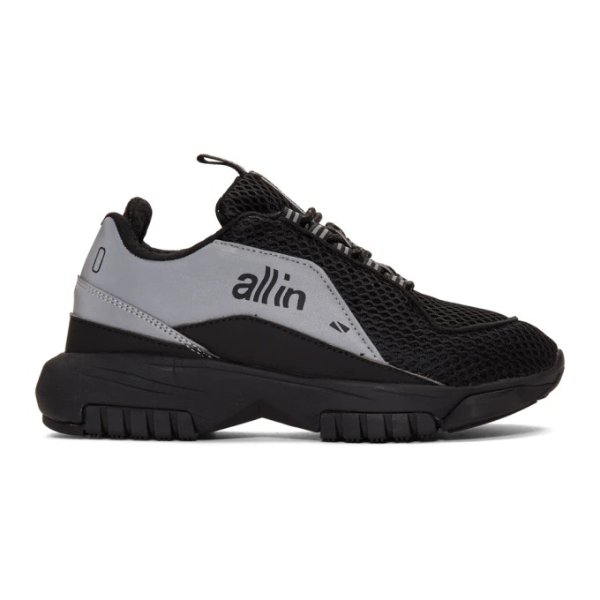 all in - Black & Silver ID Shoes