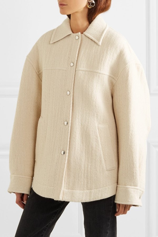 Ocilia cotton, wool and alpaca-blend jacket