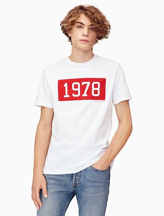 regular fit 1978 block logo t-shirt | Calvin Klein