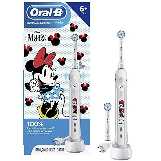 Kids Electric Toothbrush featuring Disney's Minnie Mouse, for Kids 6+