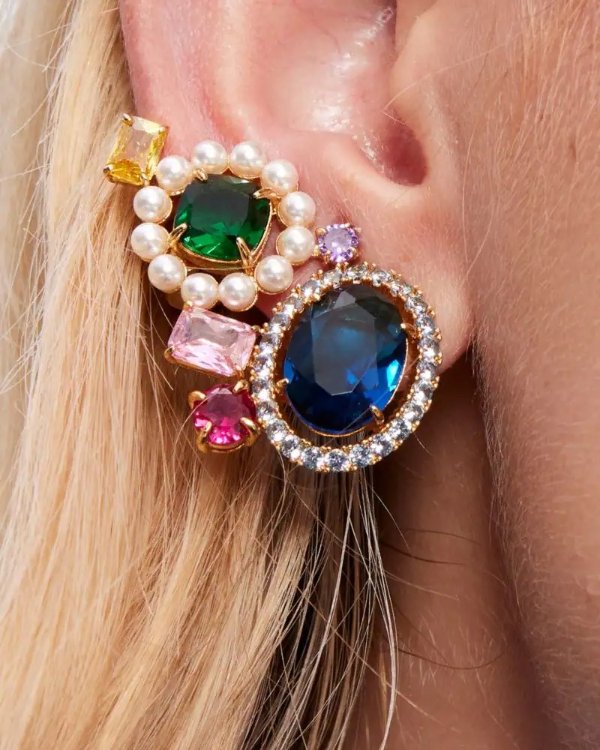Victoria Statement Climber Earrings