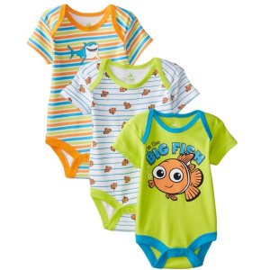 Disney Baby Boys' Nemo 3 Pack Bodysuit
