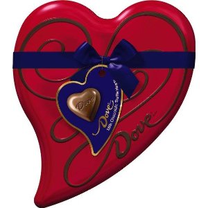 Dove Valentine's Milk Chocolate Truffle Heart Tin, 6.5 Ounce