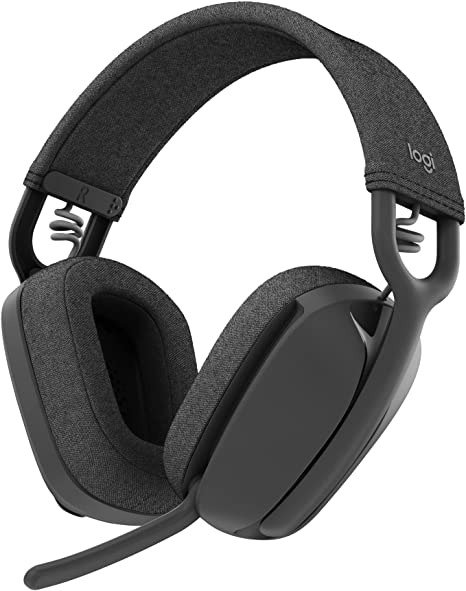 Zone Vibe 100 Lightweight Wireless Over Ear Headphones with Noise Canceling Microphone, Advanced Multipoint Bluetooth Headset, Works with Teams, Google Meet, Zoom, Mac/PC - Graphite