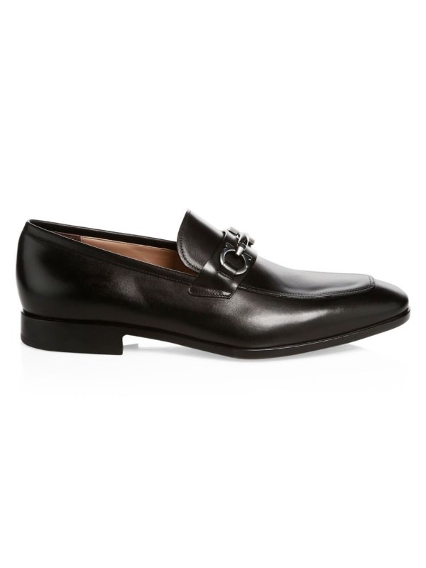 - Benford Gancini Leather Loafers