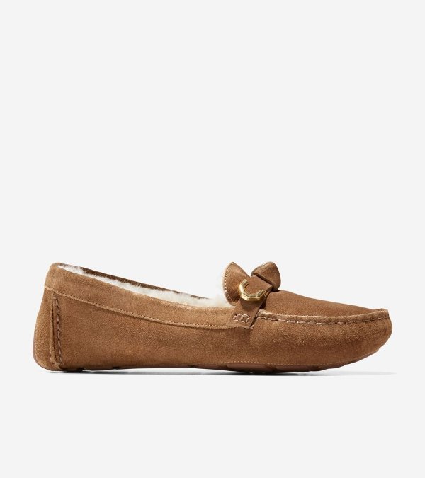 Women's Evelyn Bow Drivers in Brown | Cole Haan