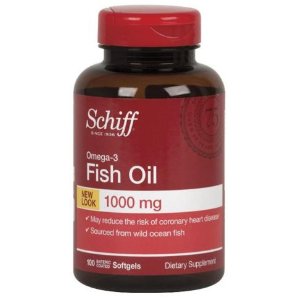 Schiff Omega 3 鱼油软胶囊 1000mg（100粒）