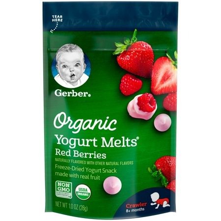 Yogurt Melts Organic Freeze-Dried Yogurt & Fruit Snacks, Red Berries, 1 oz.