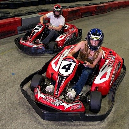 One or Three Kart Races at MB2 Raceway Sylmar (Up to 48% Off)
