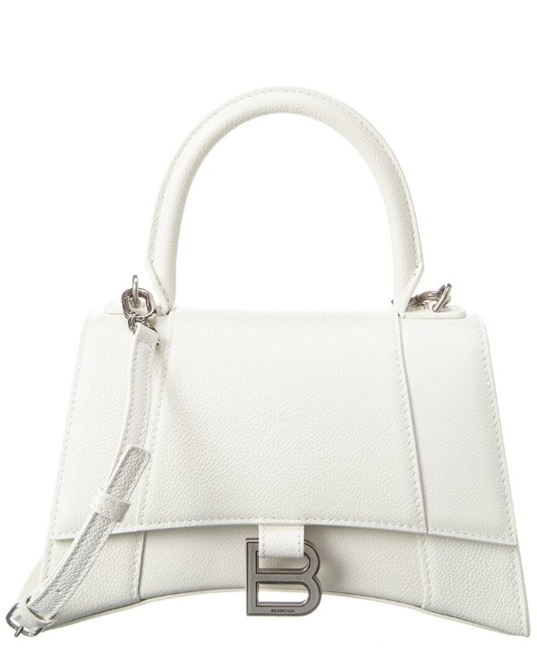 Hourglass Small Leather Top Handle Satchel