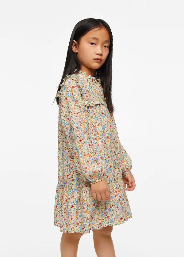 Floral print dress - Girls | Mango Kids USA