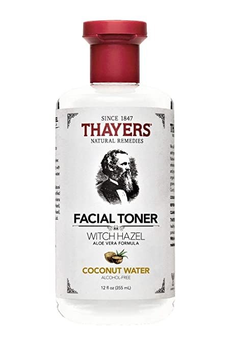 Alcohol-Free Coconut Water Witch Hazel Facial Toner with Aloe Vera Formula - 12 oz