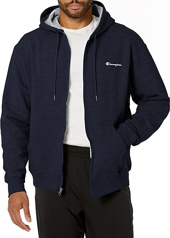 Men's Powerblend Graphic Full Zip Hoodie, Men’s hooded Jacket, Men’s Zip Up Jacket, Men’s Hoodie Jacket
