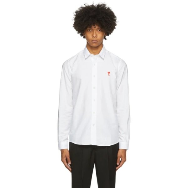 White Button-Down Ami De Coeur Shirt