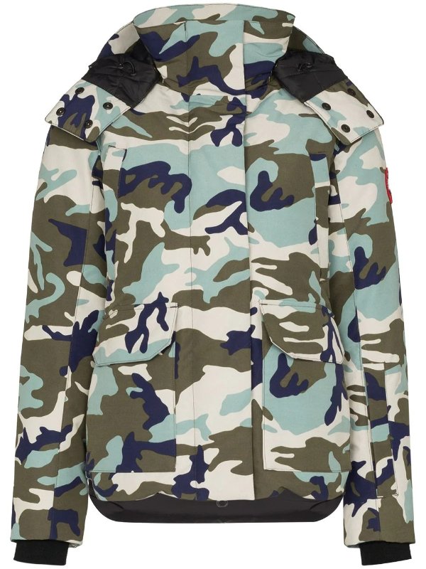 Blakely camouflage-print parka
