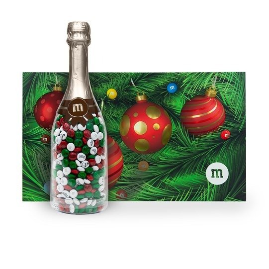 Personalizable M&M’S Occasion Bottle in Christmas Gift Box