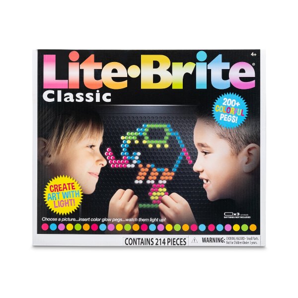 Lite Brite Ultimate Classic With 6 Templates And 200 Colored Pegs