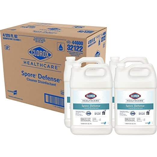 Healthcare Spore10 Defense Cleaner Disinfectant, Refill Bottle, 128 Ounces Each (Pack of 4) (32122)