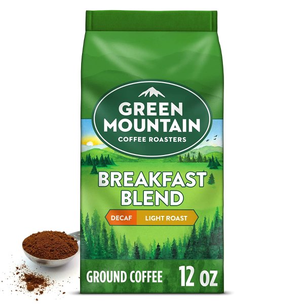 Green Mountain 轻度烘焙无咖啡因咖啡12oz