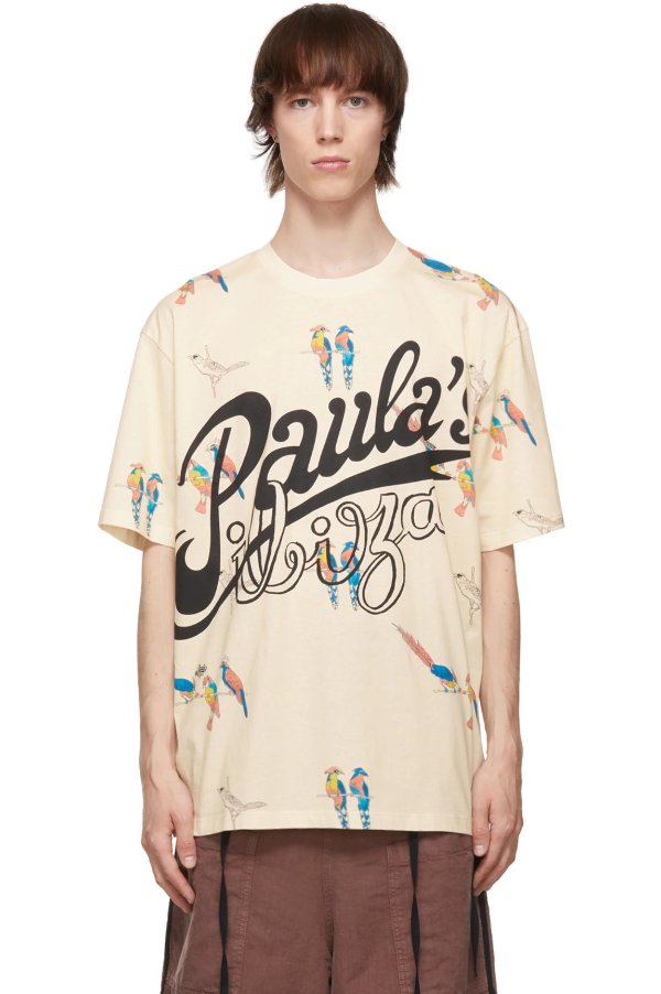 Off-White Paula's Ibiza Parrot T-Shirt
