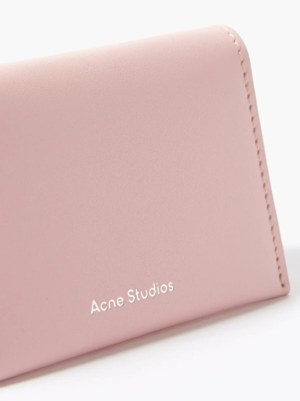 Foldover leather cardholder | Acne Studios