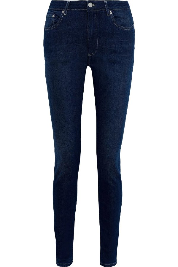 Pin mid-rise skinny jeans