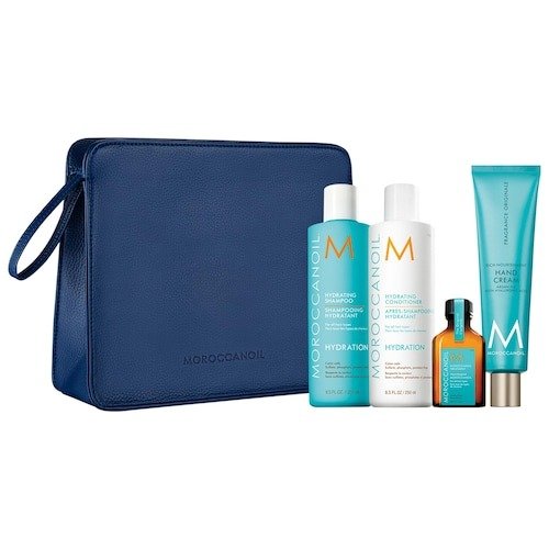 Hydrating Shampoo, Conditioner, Hair Oil, and Hand Cream Gift Set