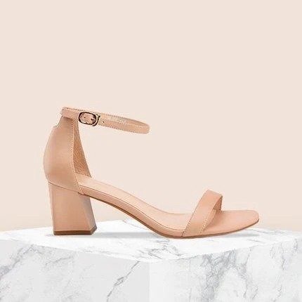 Women's Open Toe Ankle Strap Block Chunky Low Heeled Sandals