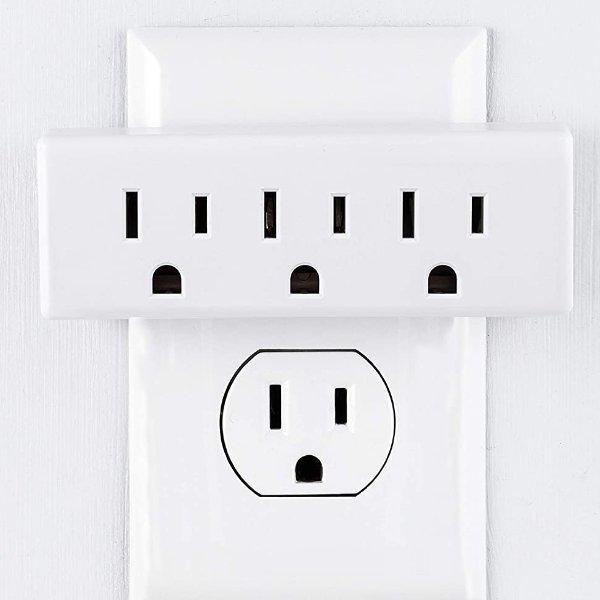 GE home electrical 3-Outlet Extender Wall Tap