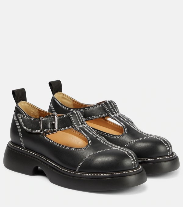 Everyday Buckle faux-leather Mary Janes